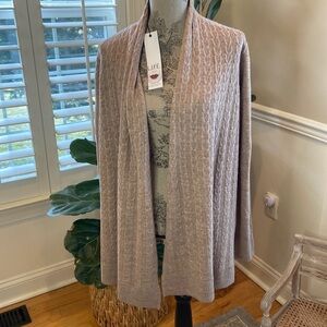 L.I.f.e tan cardigan nwt